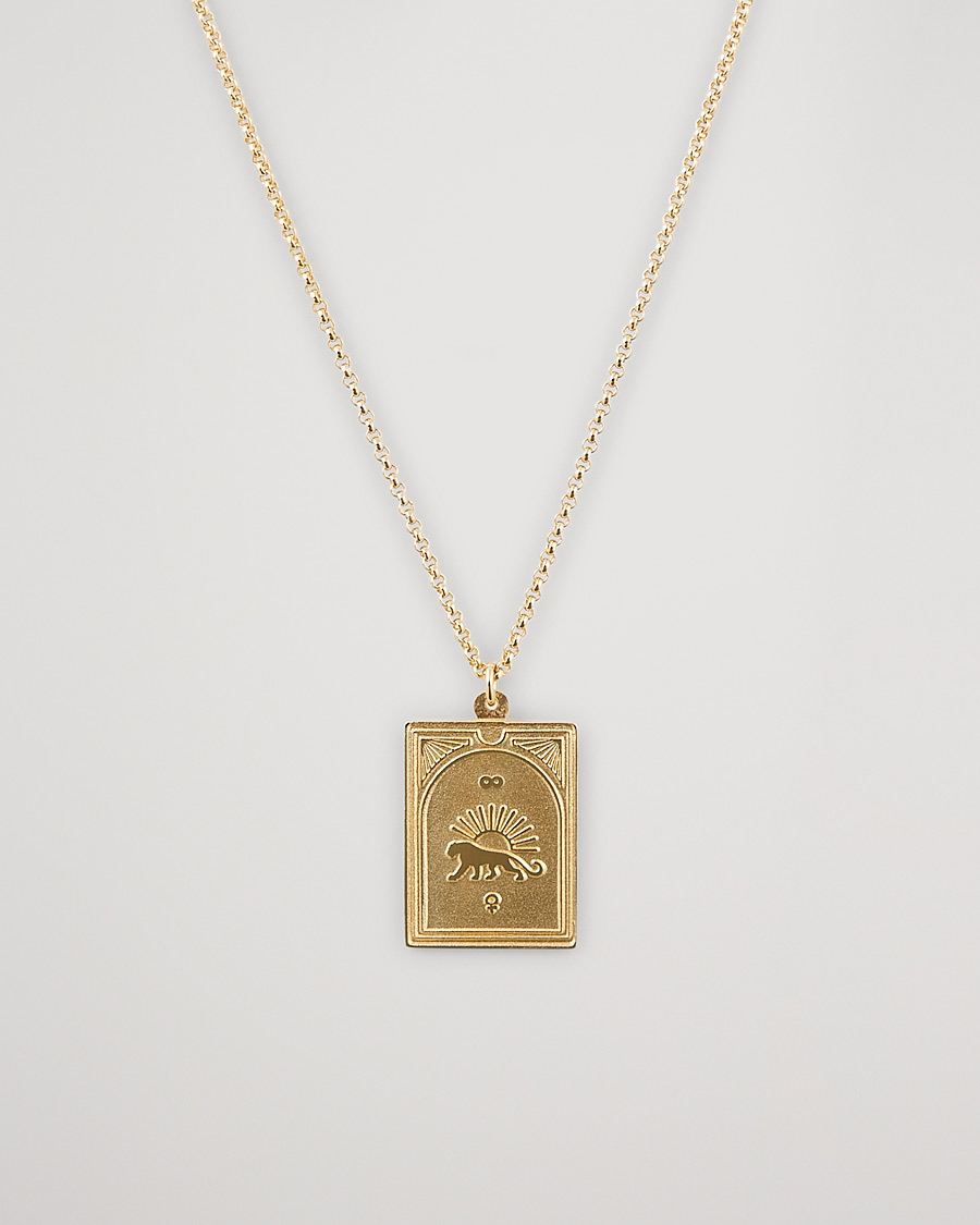 Mies | Korut | Tom Wood | Tarot Strength Pendant Necklace Gold