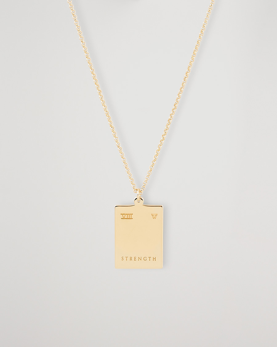 Mies | Korut | Tom Wood | Tarot Strength Pendant Necklace Gold