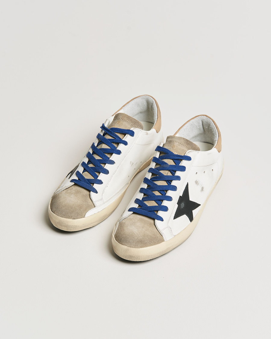 Mies | Golden Goose Deluxe Brand Super-Star Sneakers White/Black | Golden Goose | Deluxe Brand Super-Star Sneakers White/Black