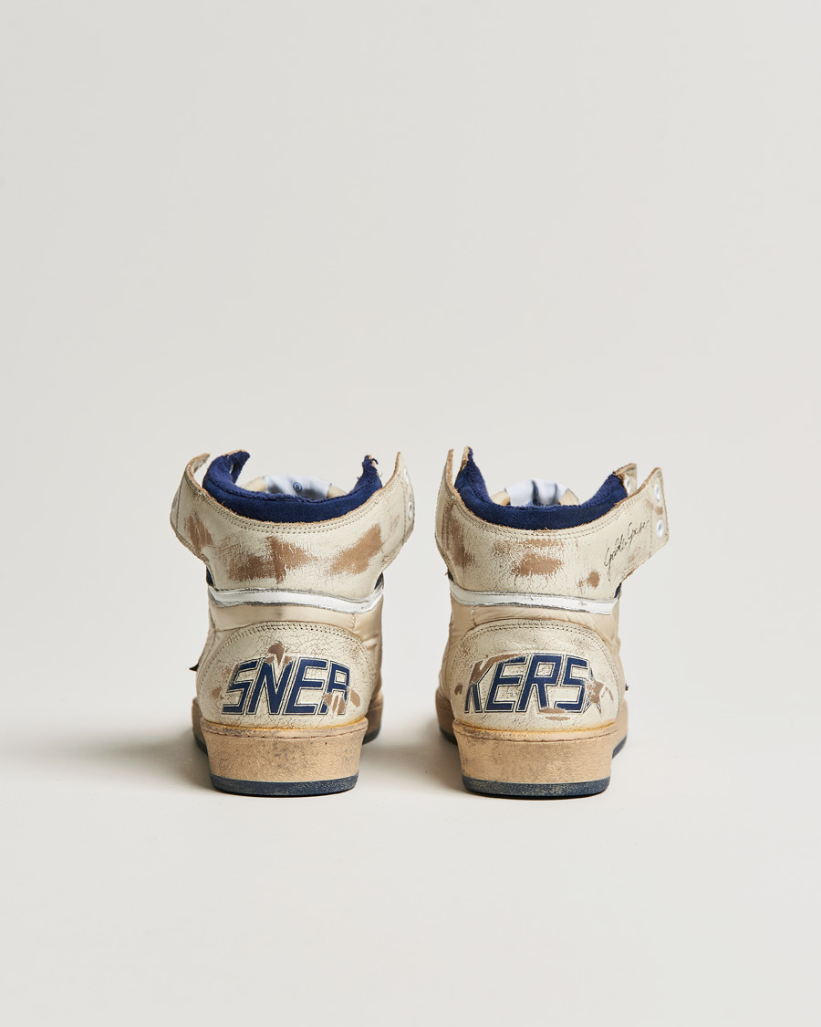Mies | Golden Goose Deluxe Brand Sky Star Vintage Basket Sneaker White/Dark Blue | Golden Goose | Deluxe Brand Sky Star Vintage Basket Sneaker White/Dark Blue