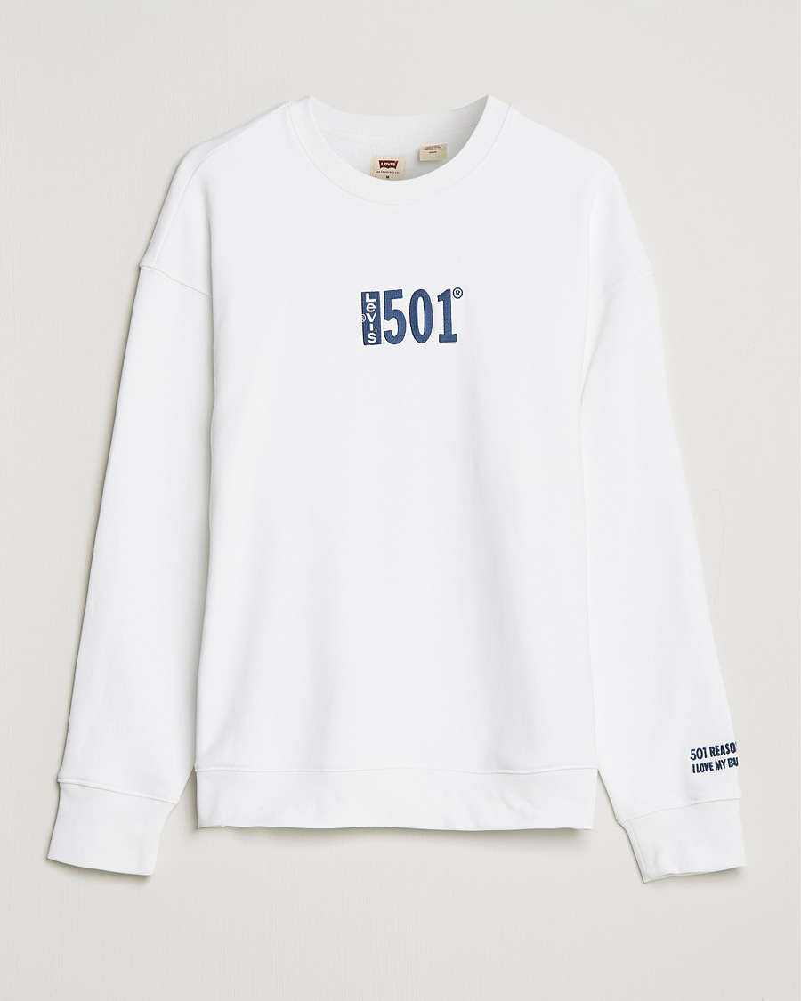 Mies | Puserot | Levi's | Relaxed Graphic 501 Crew Neck Crew White
