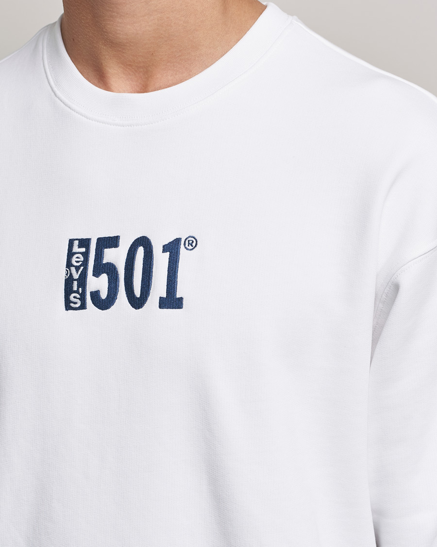 Mies | Puserot | Levi's | Relaxed Graphic 501 Crew Neck Crew White