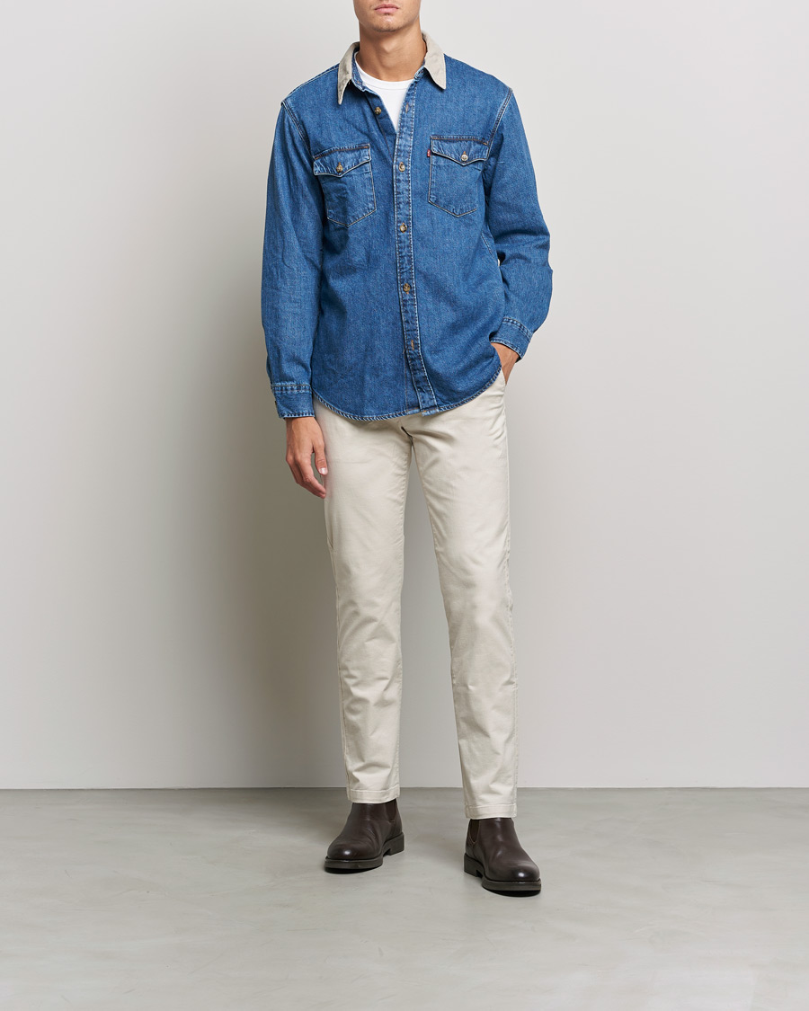 Mies | Farkkupaidat | Levi's | Relaxed Fit Western Shirt Blue Stone Wash