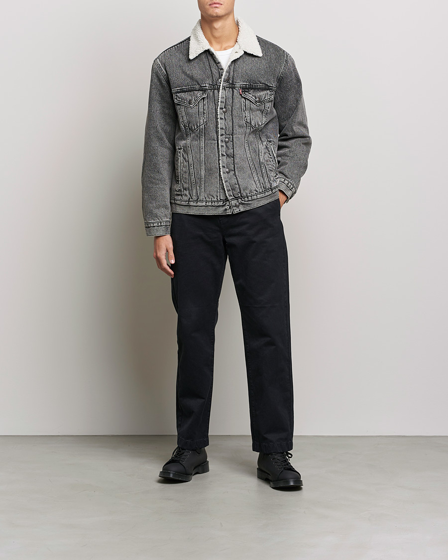 Mies | Takit | Levi's | Type III Sherpa Trucker Medium Gray