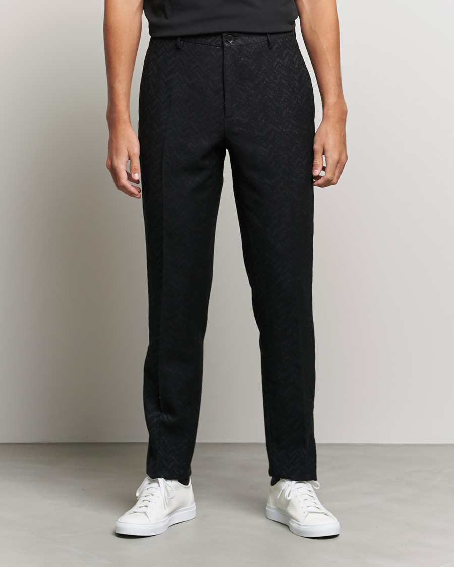 Mies |  | Etro | Flat Front Evening Trousers Black