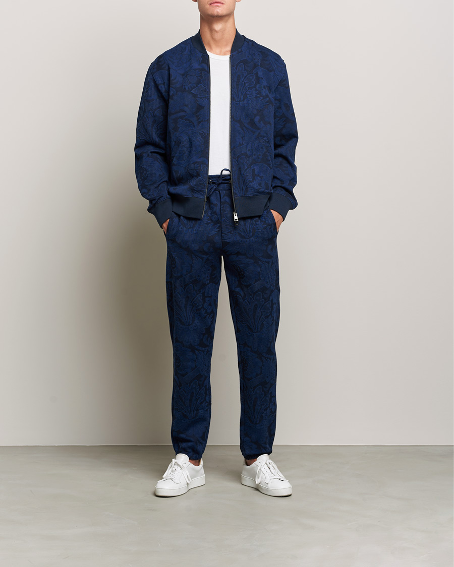Mies | Puserot | Etro | Printed Bomber Sweat Navy