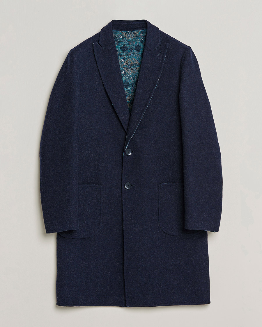 Mies | Takit | Etro | Deconstructed Reversible Coat Navy