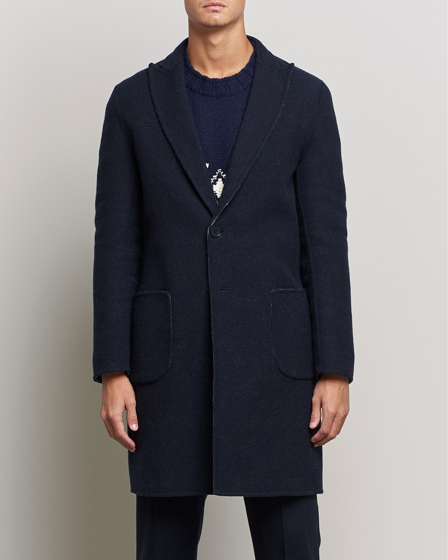 Mies | Takit | Etro | Deconstructed Reversible Coat Navy