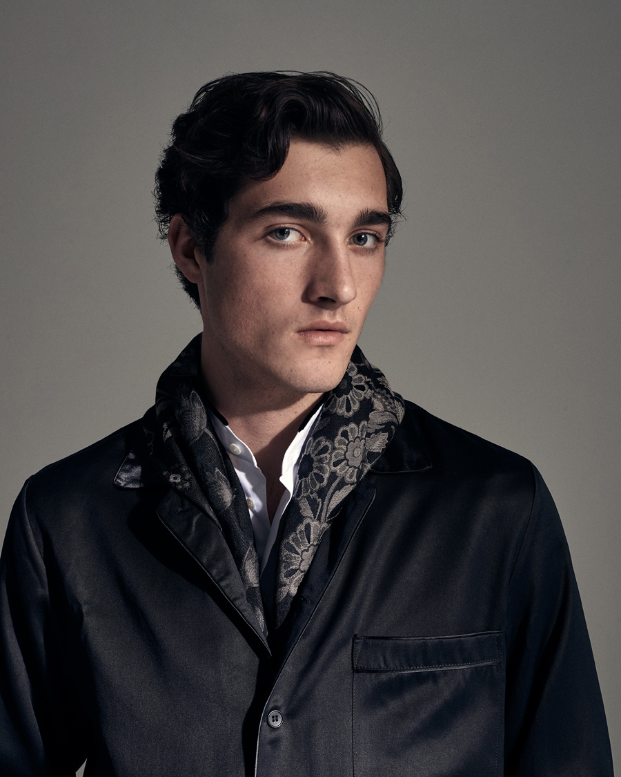 Mies | Etro Floral Jacquard Scarf Black | Etro | Floral Jacquard Scarf Black