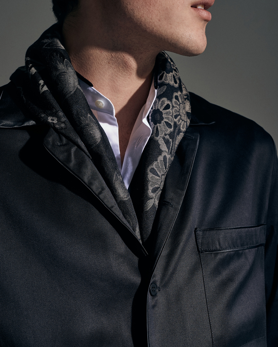 Mies | Etro Floral Jacquard Scarf Black | Etro | Floral Jacquard Scarf Black