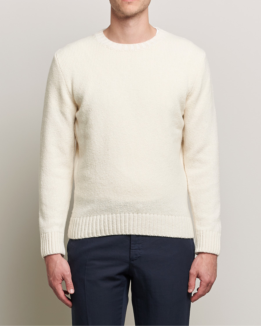 Mies |  | Inis Meáin | Wool/Cashmere Crew Neck White
