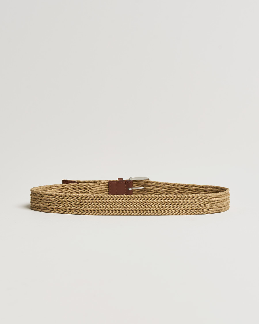 Mies | Vyöt | Polo Ralph Lauren | Braided Elastic Belt Timber Brown