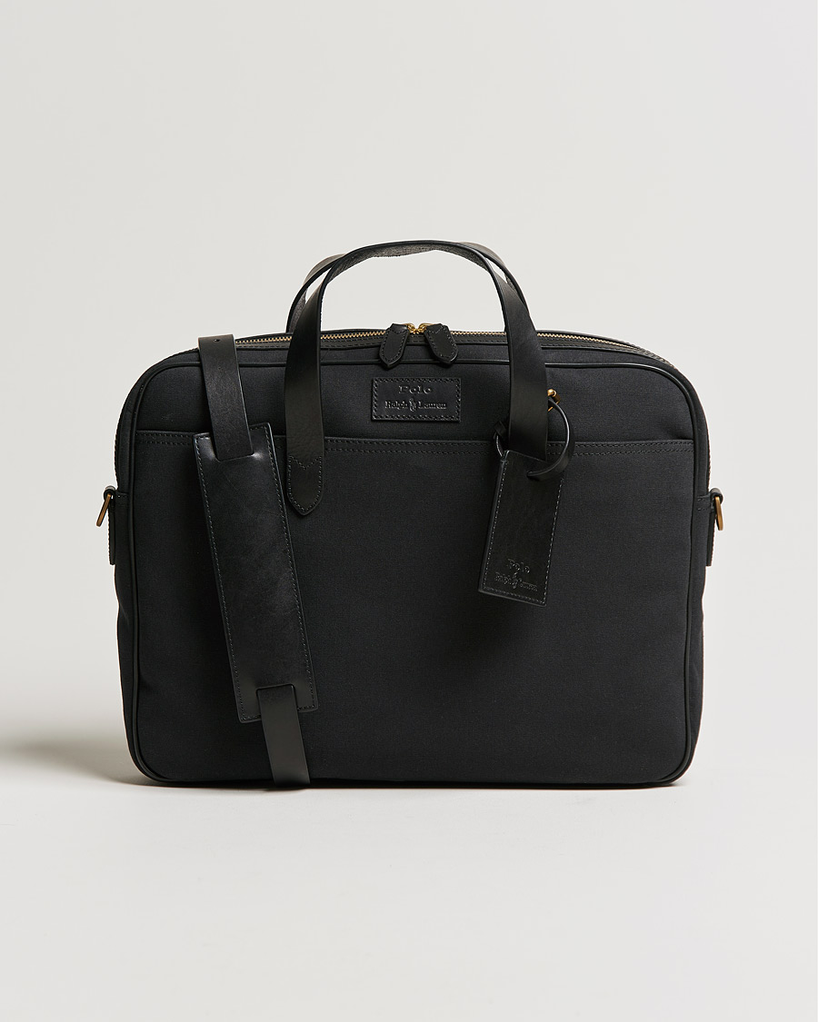 Mies | Polo Ralph Lauren Canvas Briefcase Black | Polo Ralph Lauren | Canvas Briefcase Black