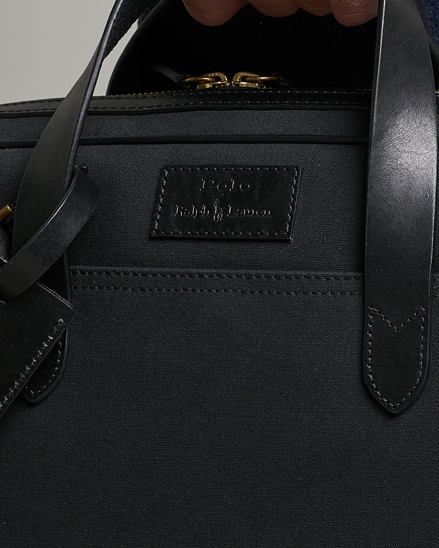 Mies | Polo Ralph Lauren Canvas Briefcase Black | Polo Ralph Lauren | Canvas Briefcase Black