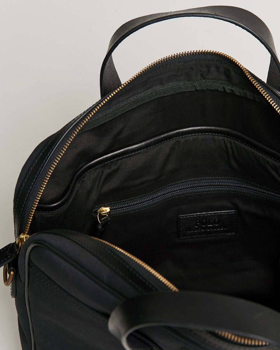 Mies | Polo Ralph Lauren Canvas Briefcase Black | Polo Ralph Lauren | Canvas Briefcase Black