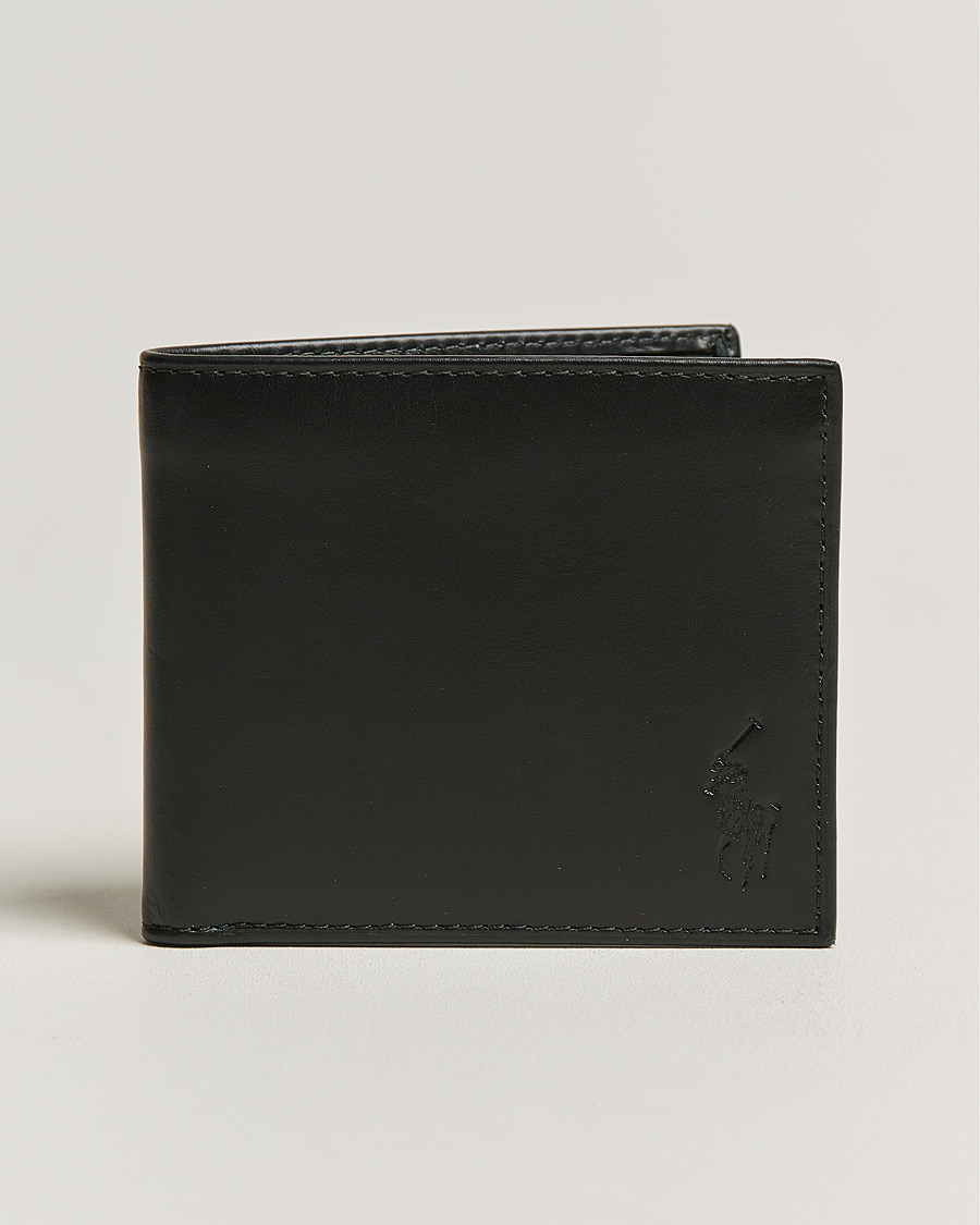 Mies | Polo Ralph Lauren Logo Leather Billfold Wallet Black | Polo Ralph Lauren | Logo Leather Billfold Wallet Black