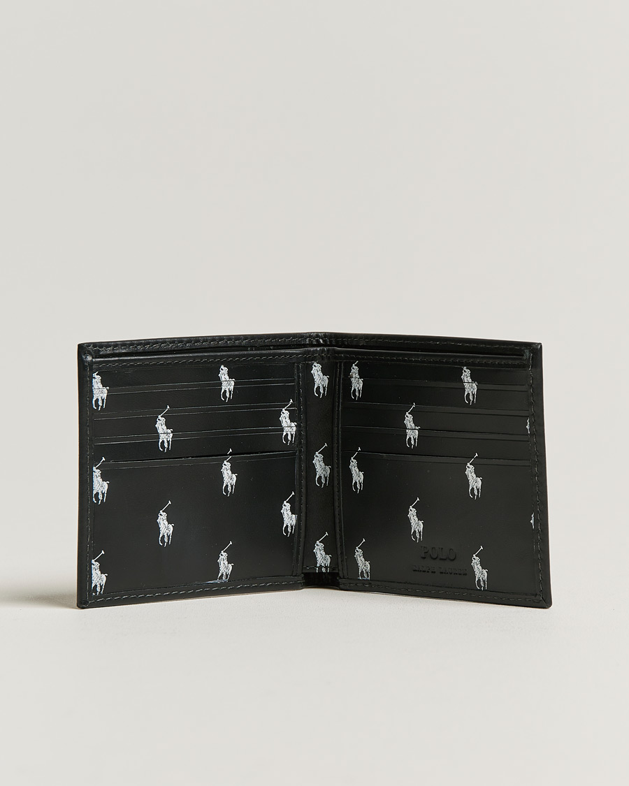 Mies | Polo Ralph Lauren Logo Leather Billfold Wallet Black | Polo Ralph Lauren | Logo Leather Billfold Wallet Black