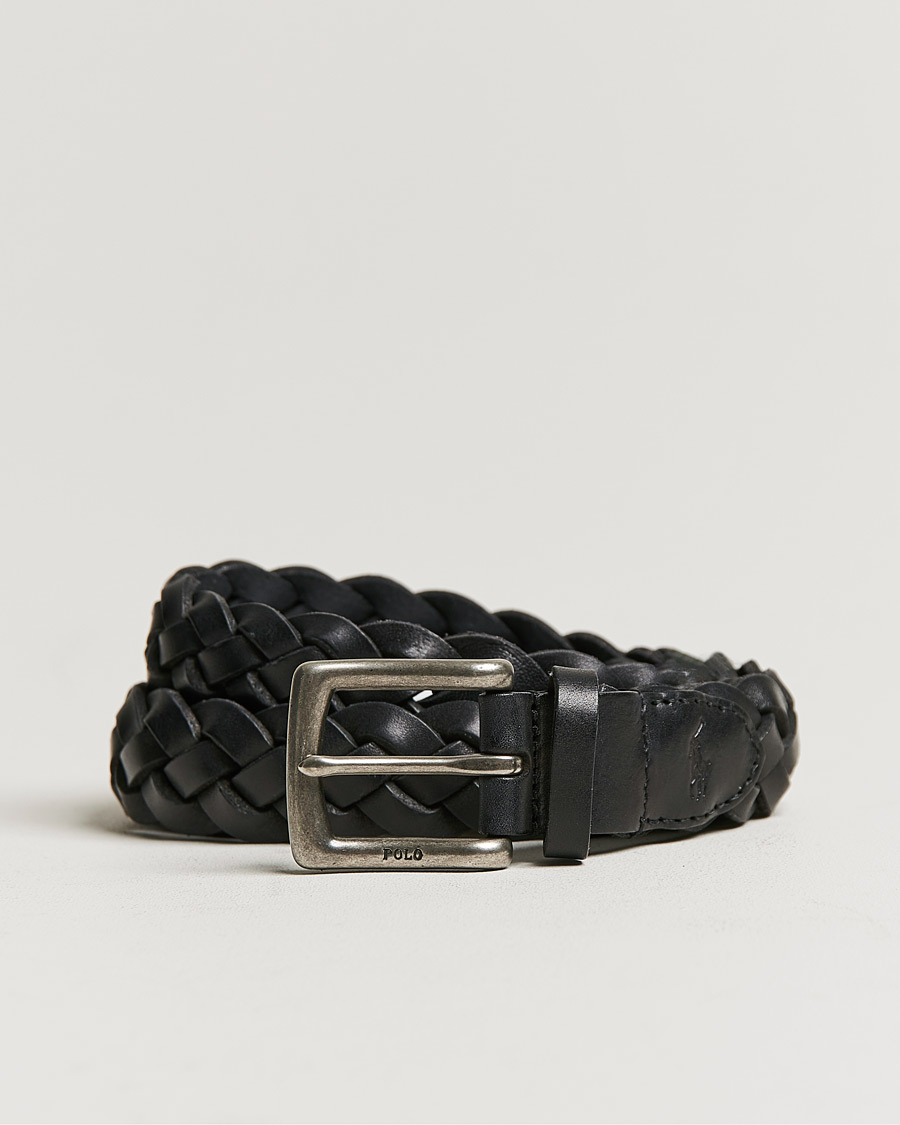 Mies | Vyöt | Polo Ralph Lauren | Braided Leather Belt Black