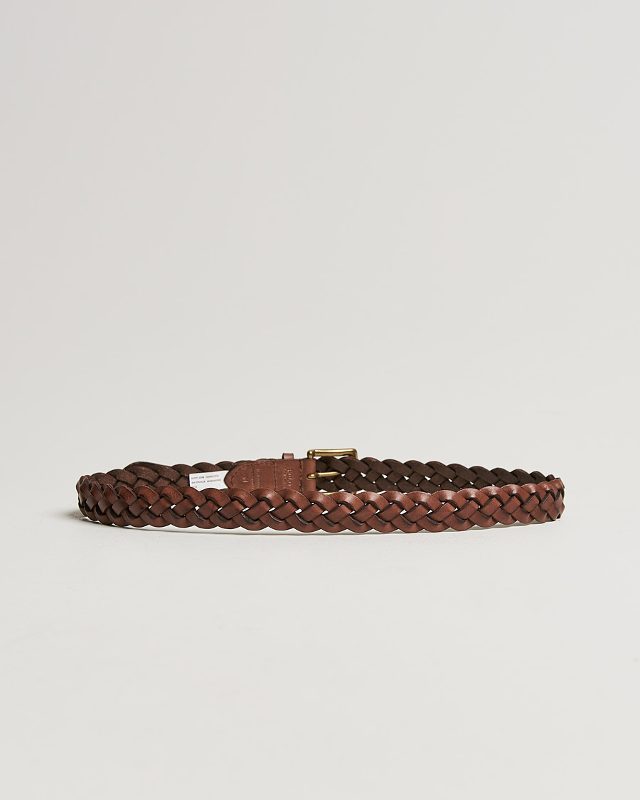 Mies | Polo Ralph Lauren Wide Braided Belt Polo Brown | Polo Ralph Lauren | Wide Braided Belt Polo Brown