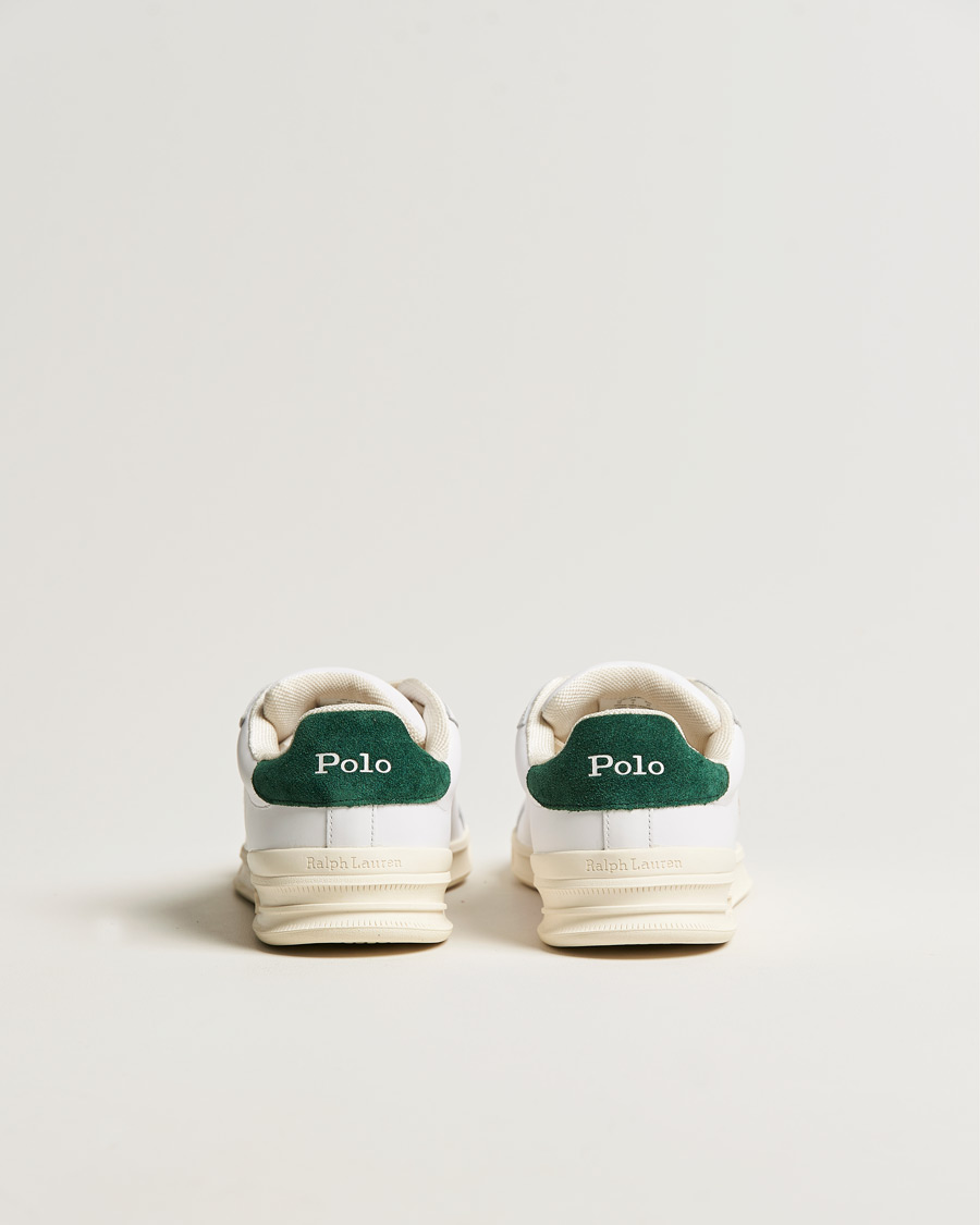 Mies | Tennarit | Polo Ralph Lauren | Heritage Court II Leather Sneaker White/College Green