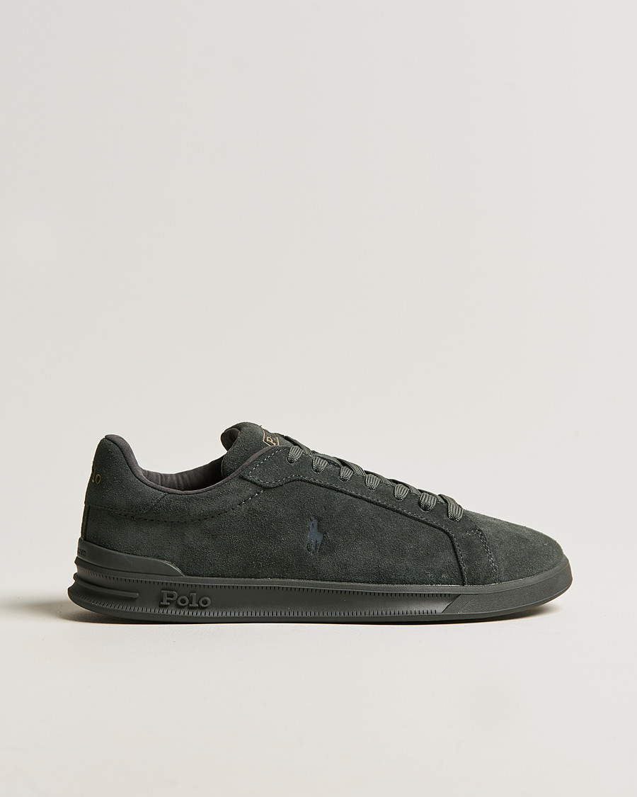 Miehet |  | Polo Ralph Lauren | Heritage Court II Suede Sneaker Charcoal Grey