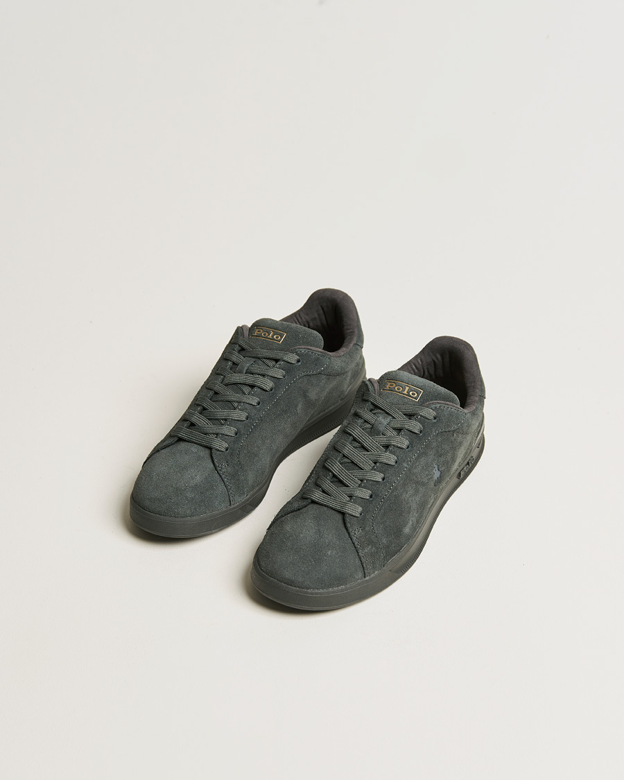 Mies |  | Polo Ralph Lauren | Heritage Court II Suede Sneaker Charcoal Grey