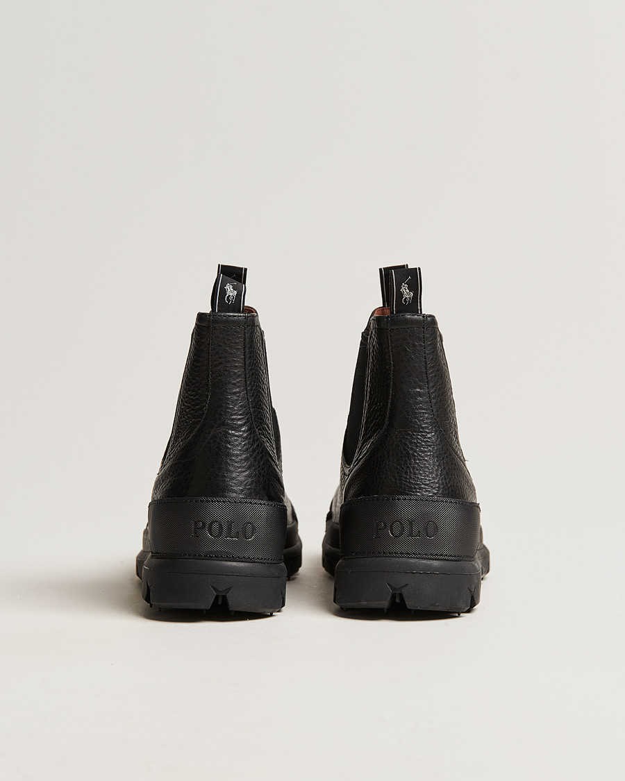 Mies | Polo Ralph Lauren Oslo Oiled Leather Chelsea Boot Black | Polo Ralph Lauren | Oslo Oiled Leather Chelsea Boot Black