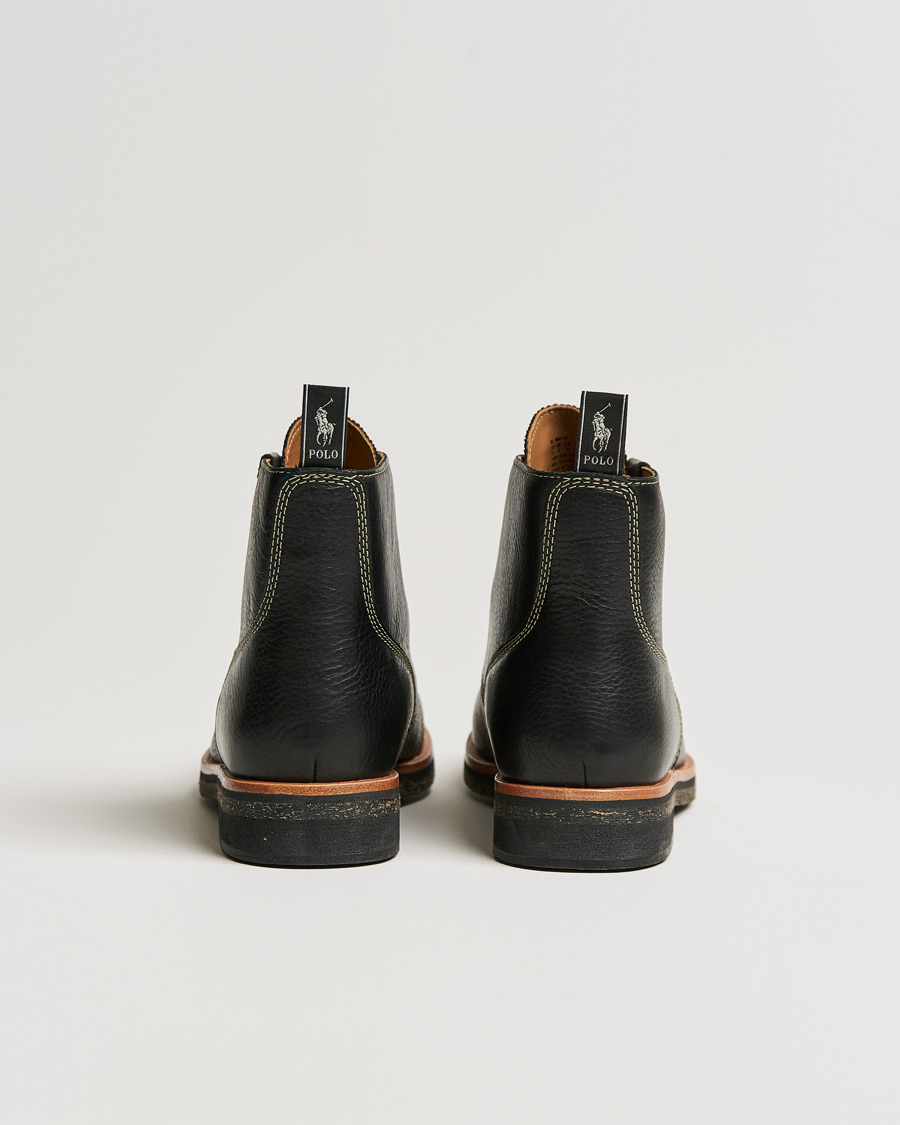 Mies | Polo Ralph Lauren RL Oiled Leather Boot Black | Polo Ralph Lauren | RL Oiled Leather Boot Black