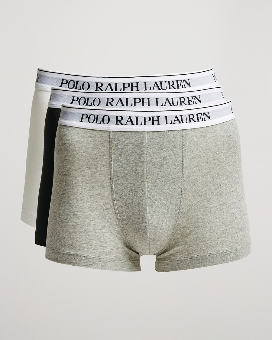 Mies | Alusvaatteet | Polo Ralph Lauren | 3-Pack Trunk Andover Heather/Black/White