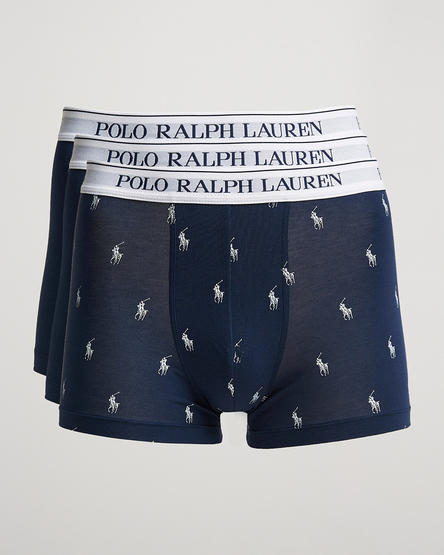 Mies | Alusvaatteet | Polo Ralph Lauren | 3-Pack Trunk Navy/Navy Pony/Navy