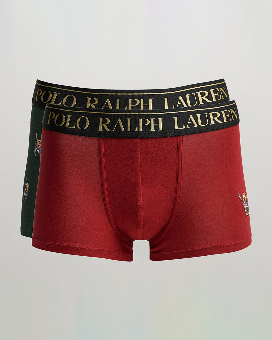 Mies | Alusvaatteet | Polo Ralph Lauren | 2-Pack Gift Box Trunks Red/College Green