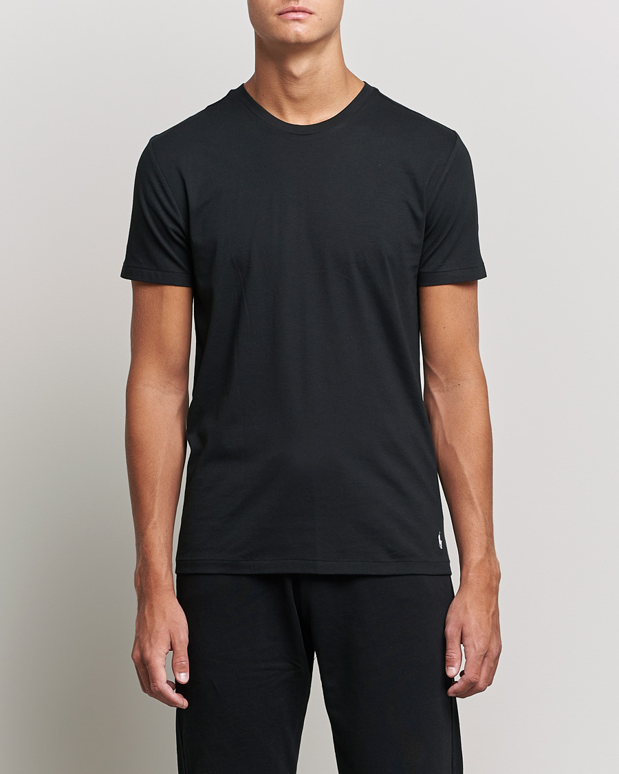 Mies | T-paidat | Polo Ralph Lauren | 3-Pack Crew Neck T-Shirt Black
