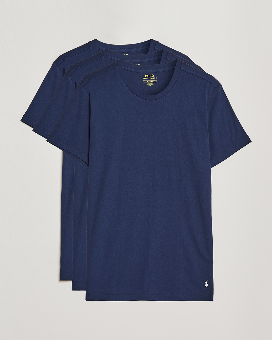 Mies | T-paidat | Polo Ralph Lauren | 3-Pack Crew Neck T-Shirt Navy