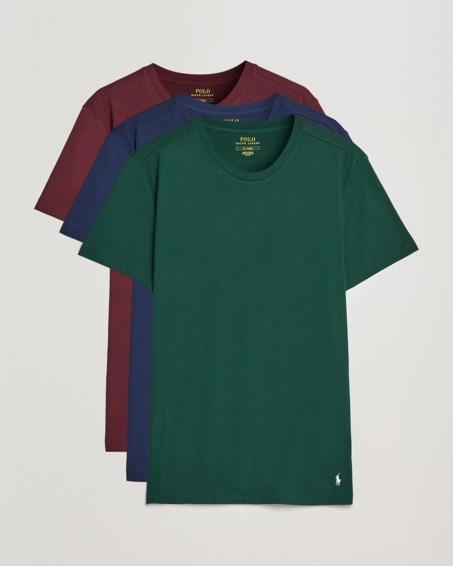 Mies | T-paidat | Polo Ralph Lauren | 3-Pack Crew Neck Tee Navy/College Green/Red