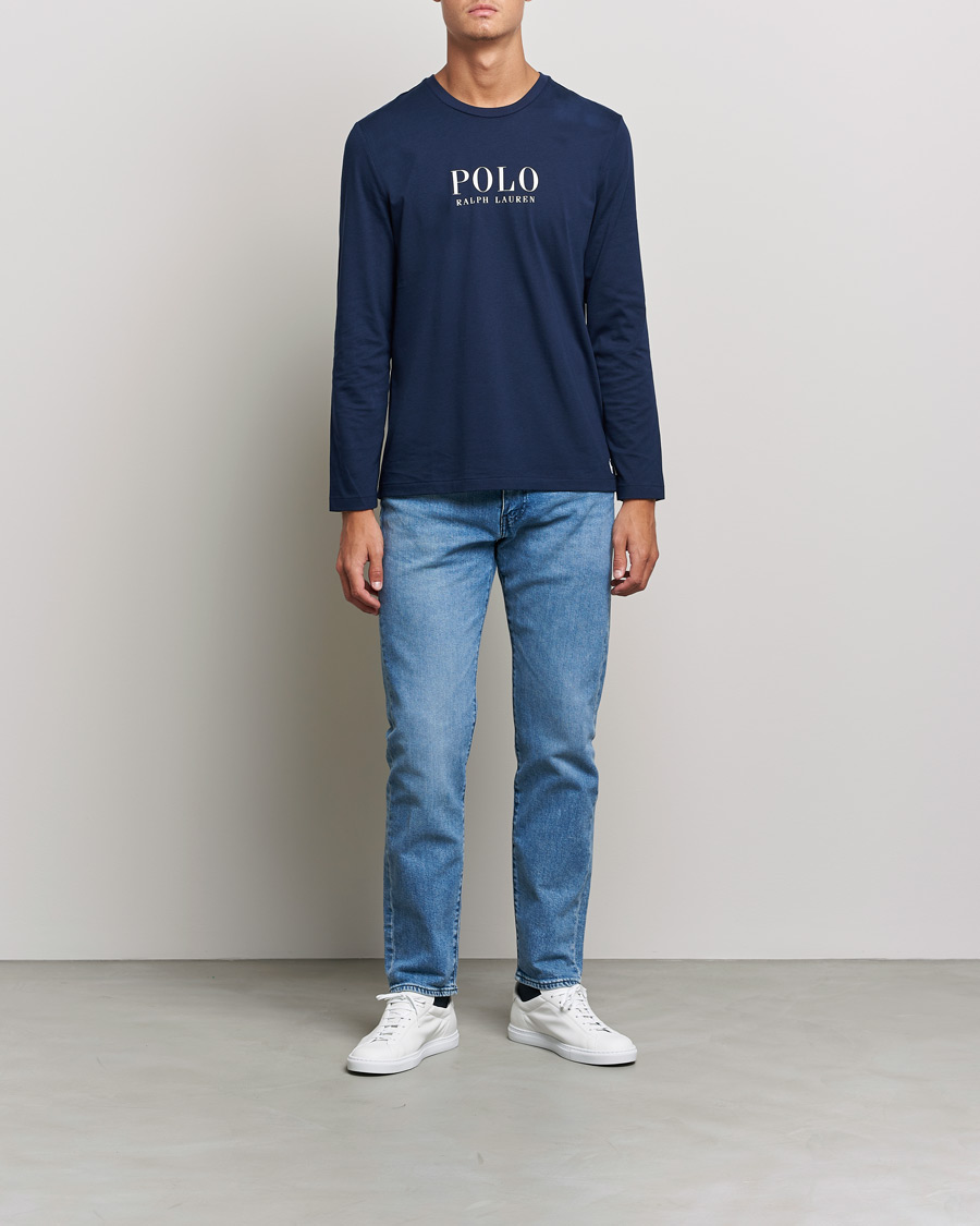 Mies | Pitkähihaiset t-paidat | Polo Ralph Lauren | Liquid Cotton Logo Long Sleeve Tee Cruise Navy