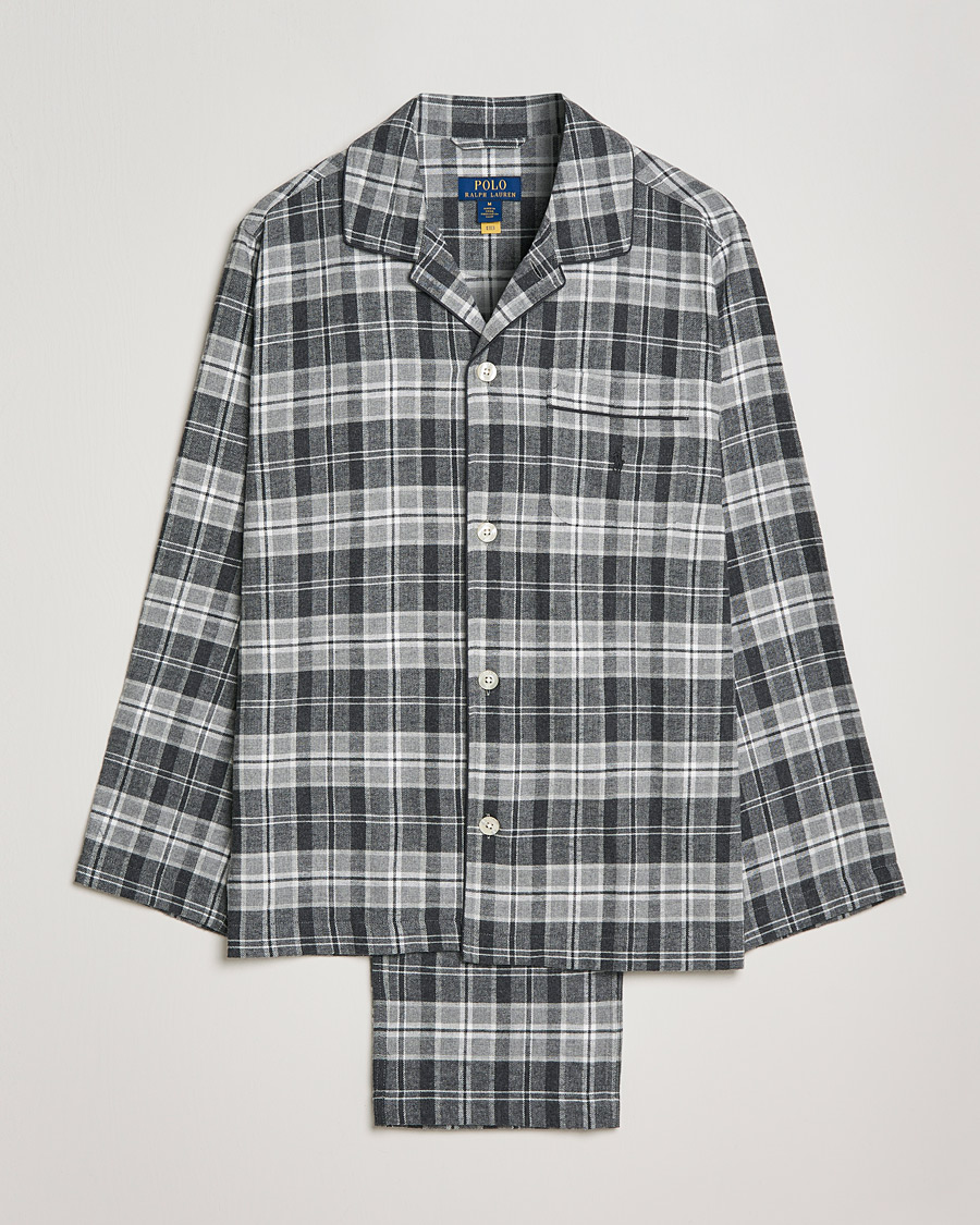 Miehet |  | Polo Ralph Lauren | Checked Flannel Pyjama Set Grey Heather