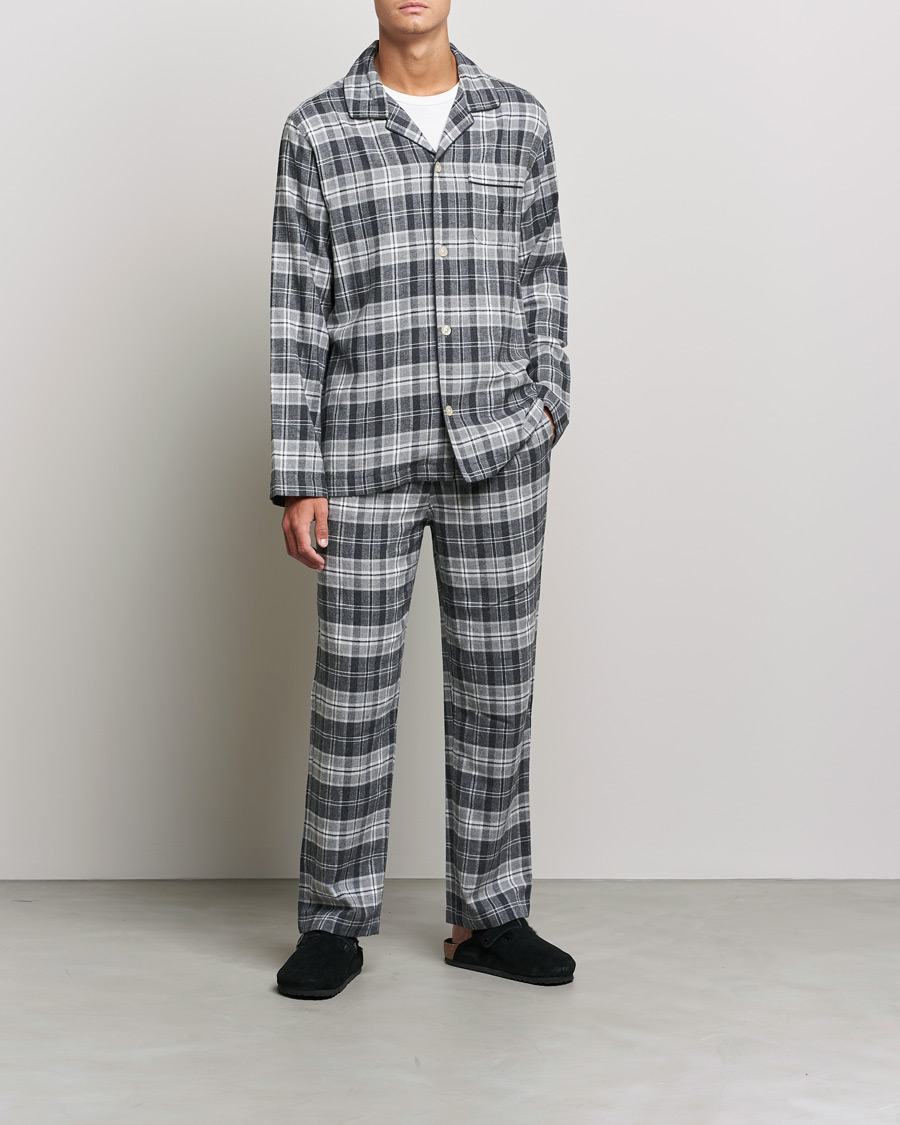 Mies | Yöpuvut | Polo Ralph Lauren | Checked Flannel Pyjama Set Grey Heather
