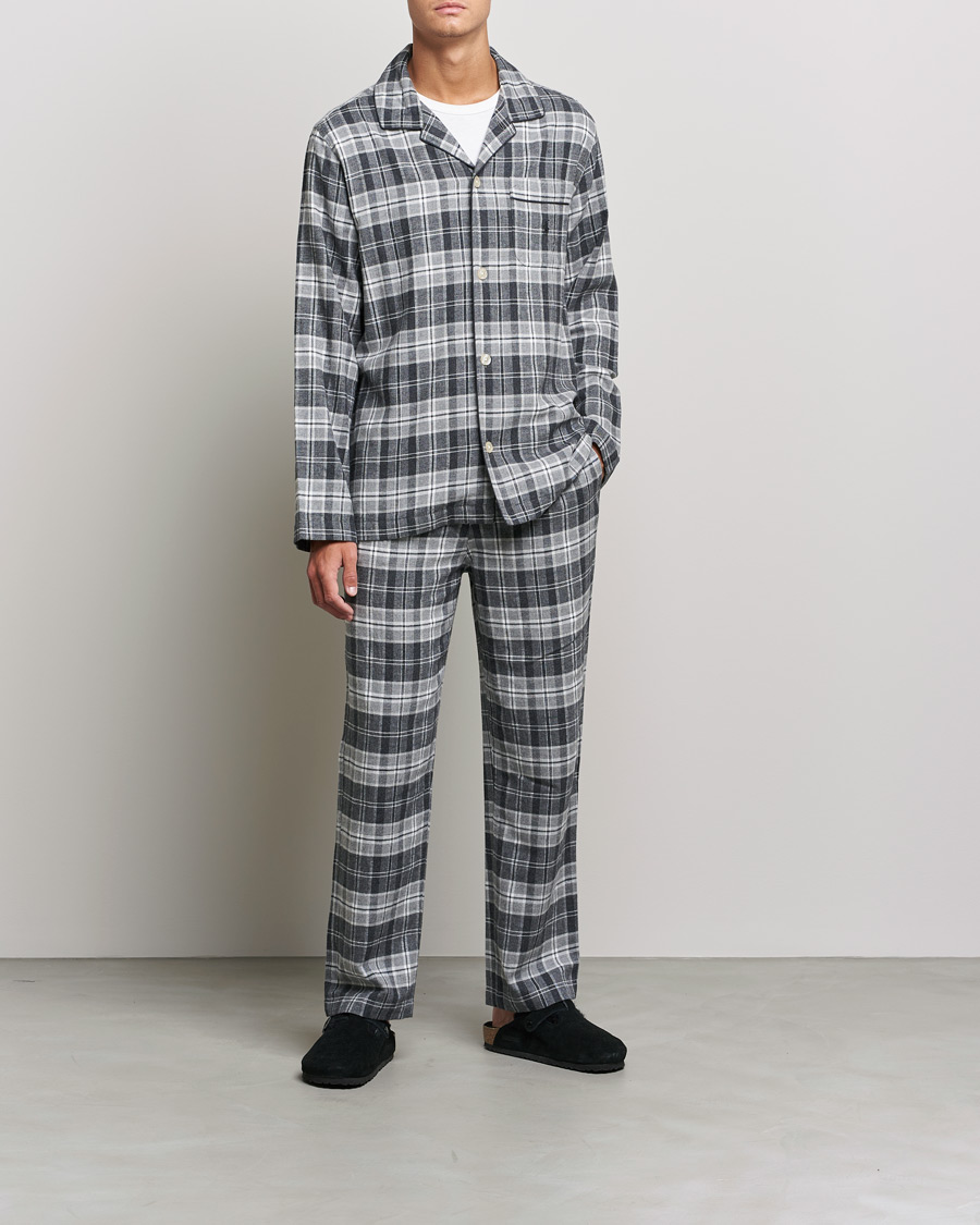Mies | Yöpuvut ja kylpytakit | Polo Ralph Lauren | Checked Flannel Pyjama Set Grey Heather