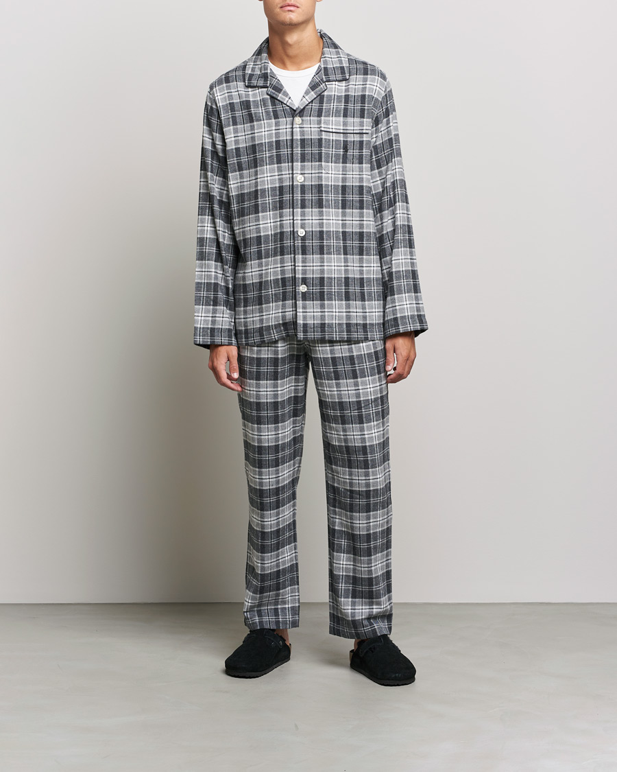Mies | Yöpuvut ja kylpytakit | Polo Ralph Lauren | Checked Flannel Pyjama Set Grey Heather