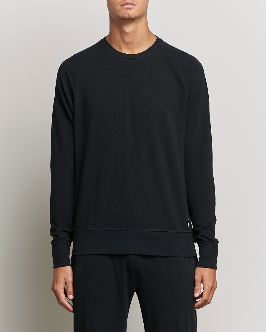 Mies | T-paidat | Polo Ralph Lauren | Cotton Jersey Long Sleeve Tee Black