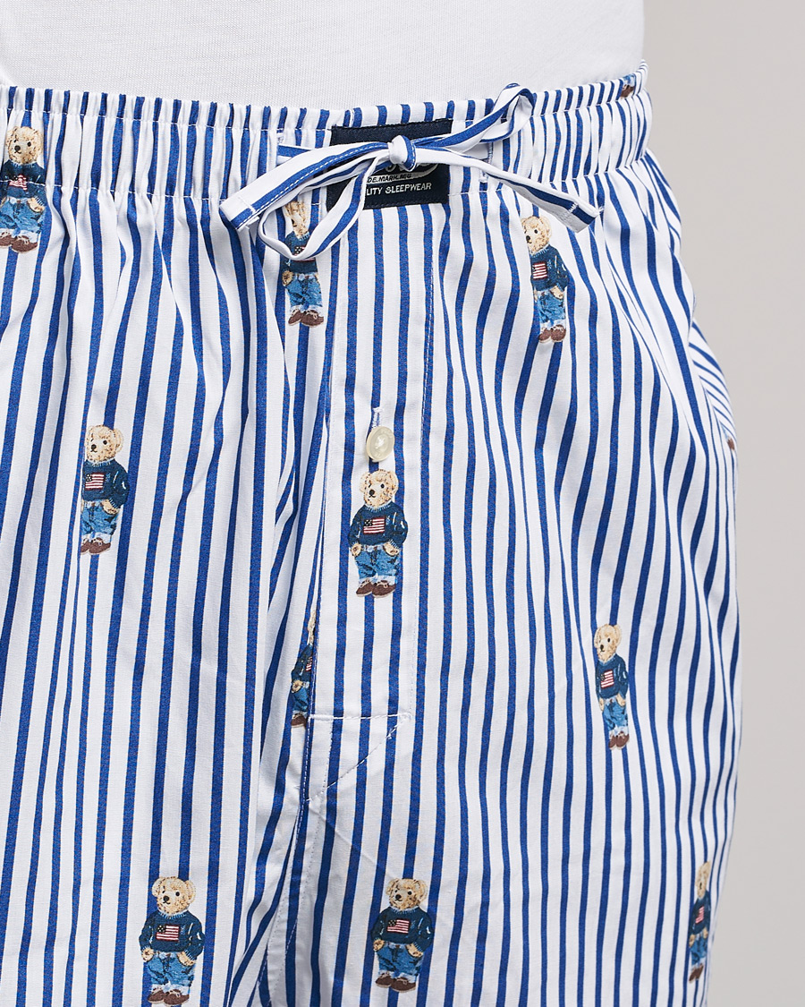 Mies | Yöpuvut ja kylpytakit | Polo Ralph Lauren | Bear Striped Pyjama Set Blue/White