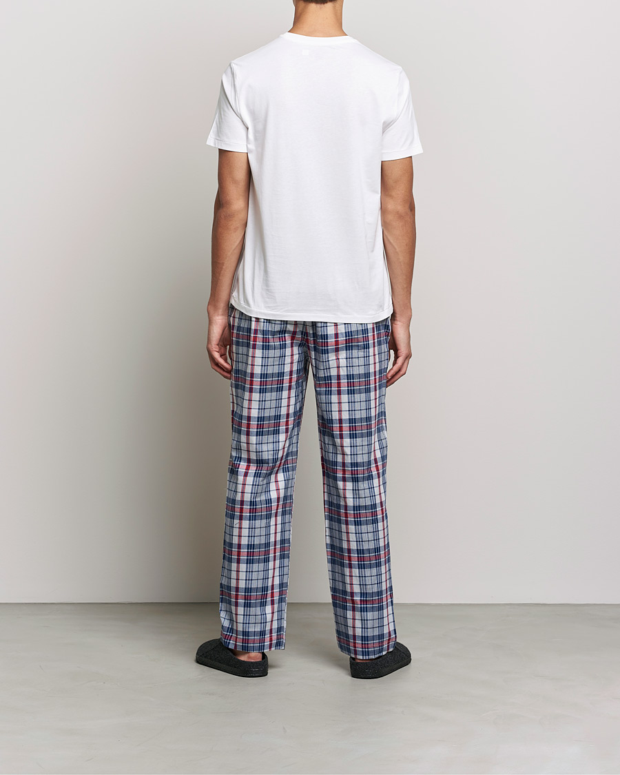 Mies | Yöpuvut ja kylpytakit | Polo Ralph Lauren | Cotton Checked Pyjama Set White/Red