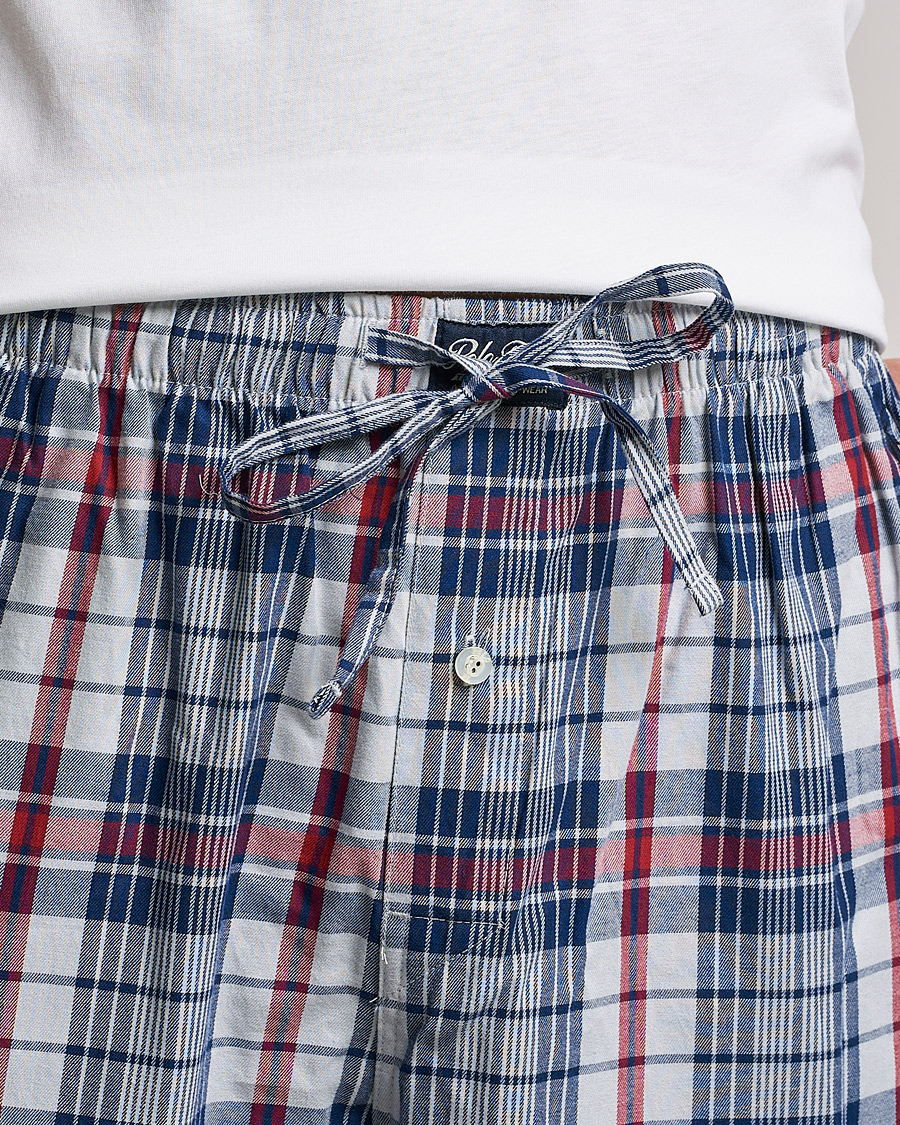 Mies | Yöpuvut ja kylpytakit | Polo Ralph Lauren | Cotton Checked Pyjama Set White/Red