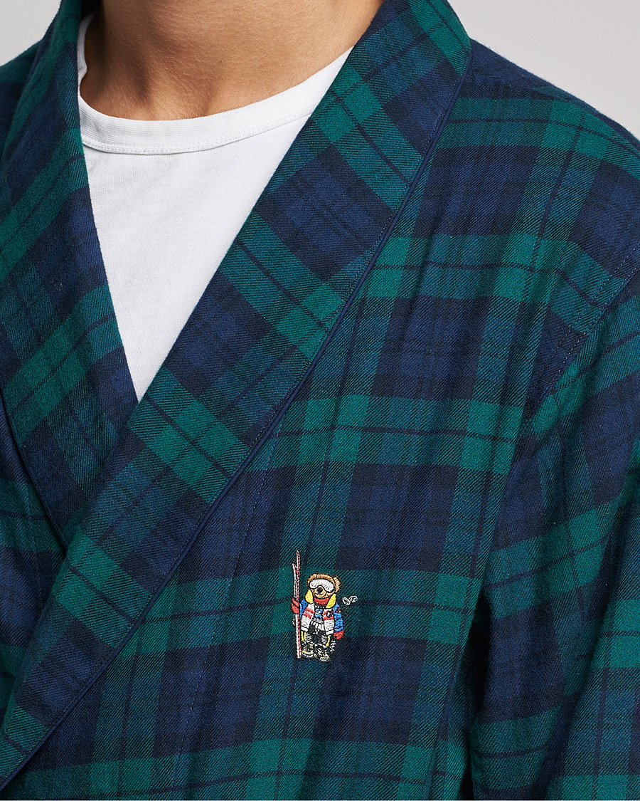 Mies | Yöpuvut ja kylpytakit | Polo Ralph Lauren | Flannel Checked Robe Blackwatch