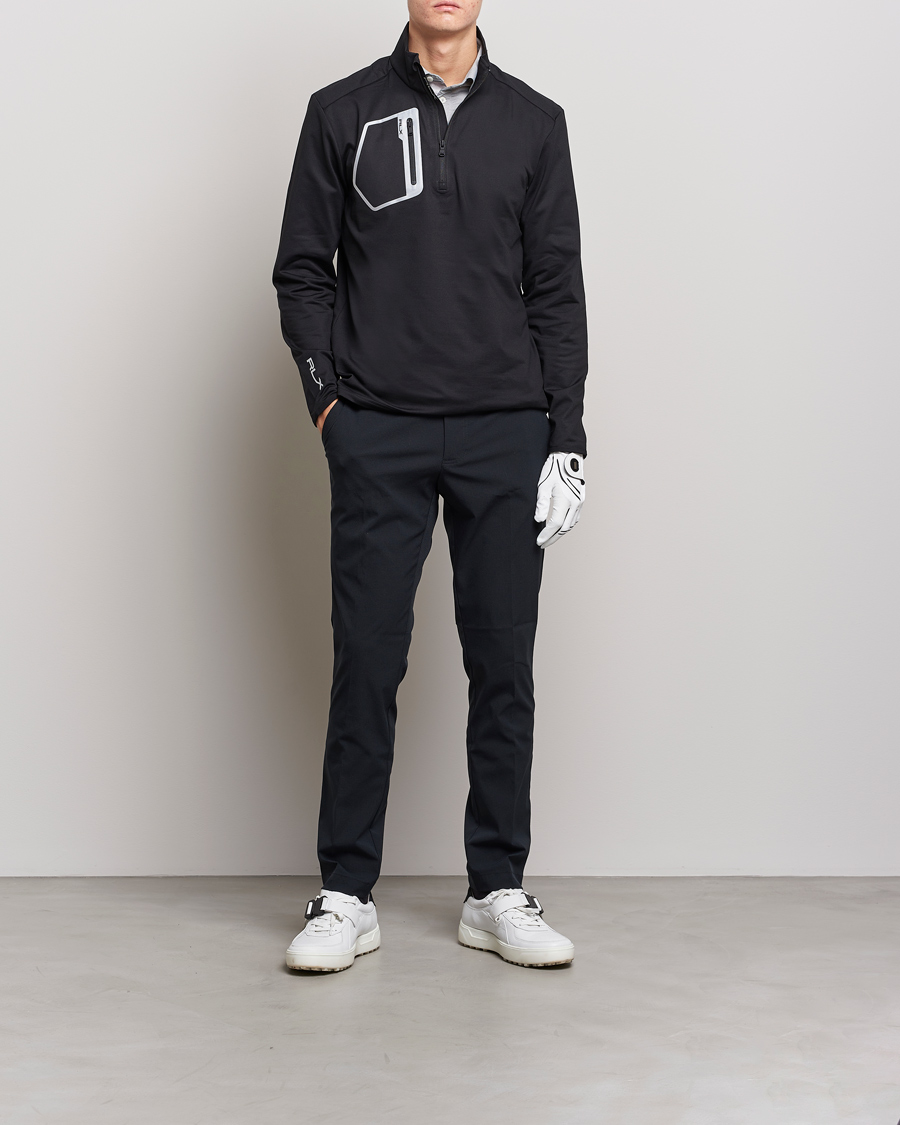 Mies | Puserot | RLX Ralph Lauren | Luxury Performance Jersey Half-Zip Black