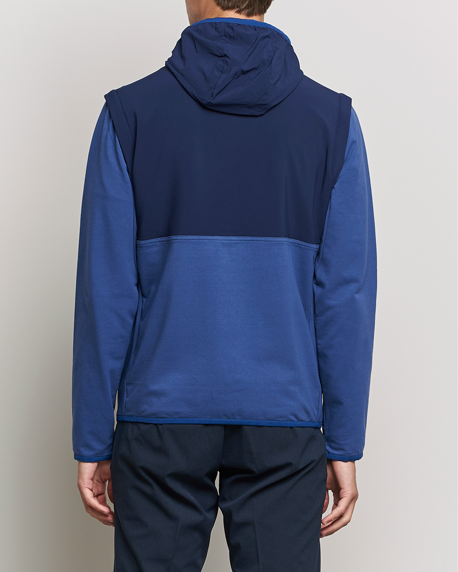 Mies | Puserot | RLX Ralph Lauren | Techy Terry Full-Zip Hoodie Light Navy/French Navy