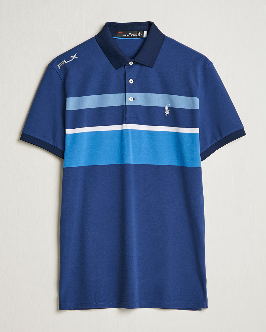 Mies | Pikeet | RLX Ralph Lauren | Performance Striped Polo Navy Multi