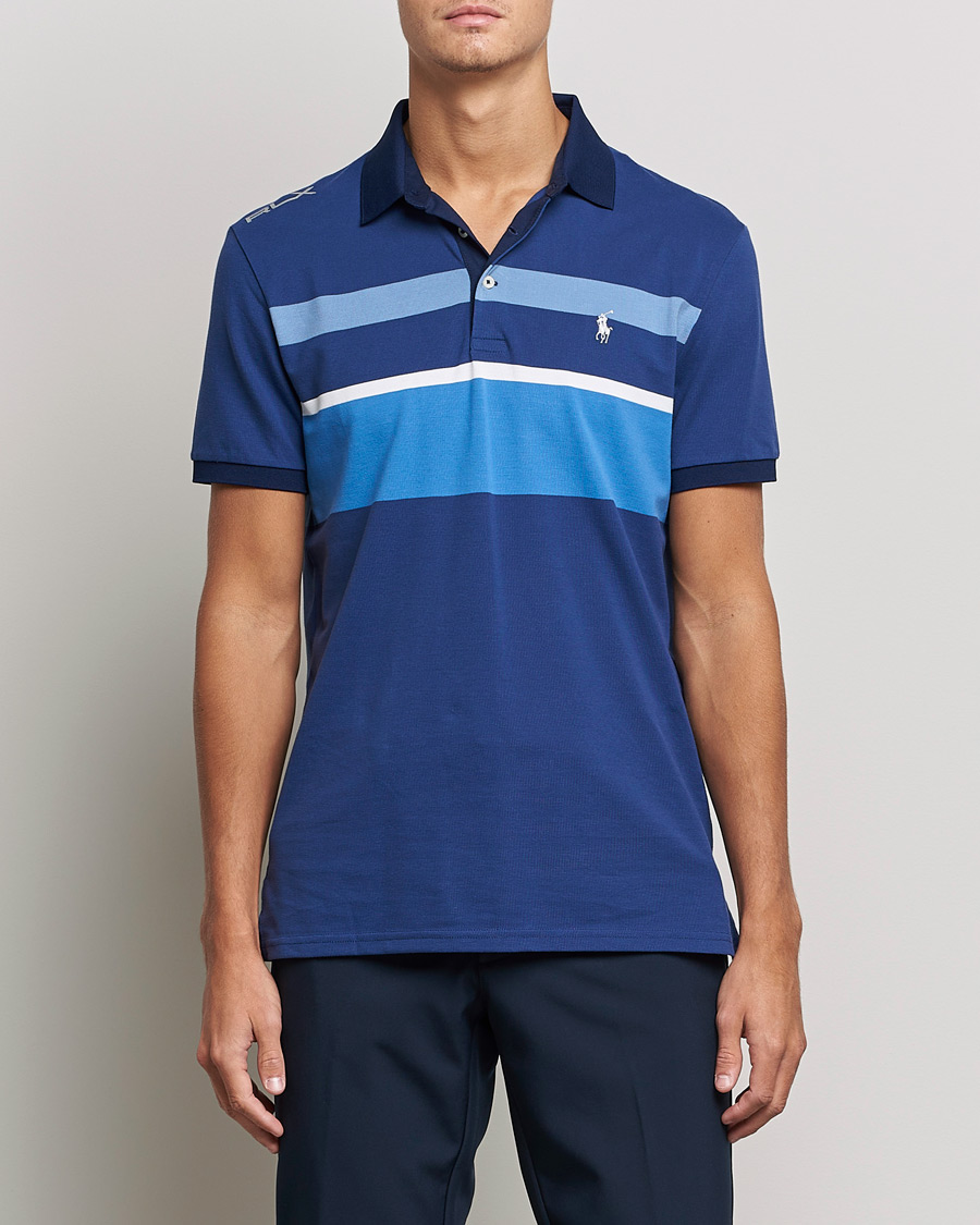 Mies | Pikeet | RLX Ralph Lauren | Performance Striped Polo Navy Multi
