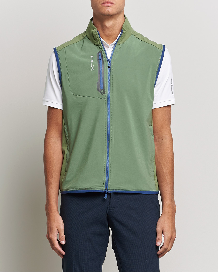 Mies | Takit | RLX Ralph Lauren | Techy Terry Vest Cargo Green/Light Navy