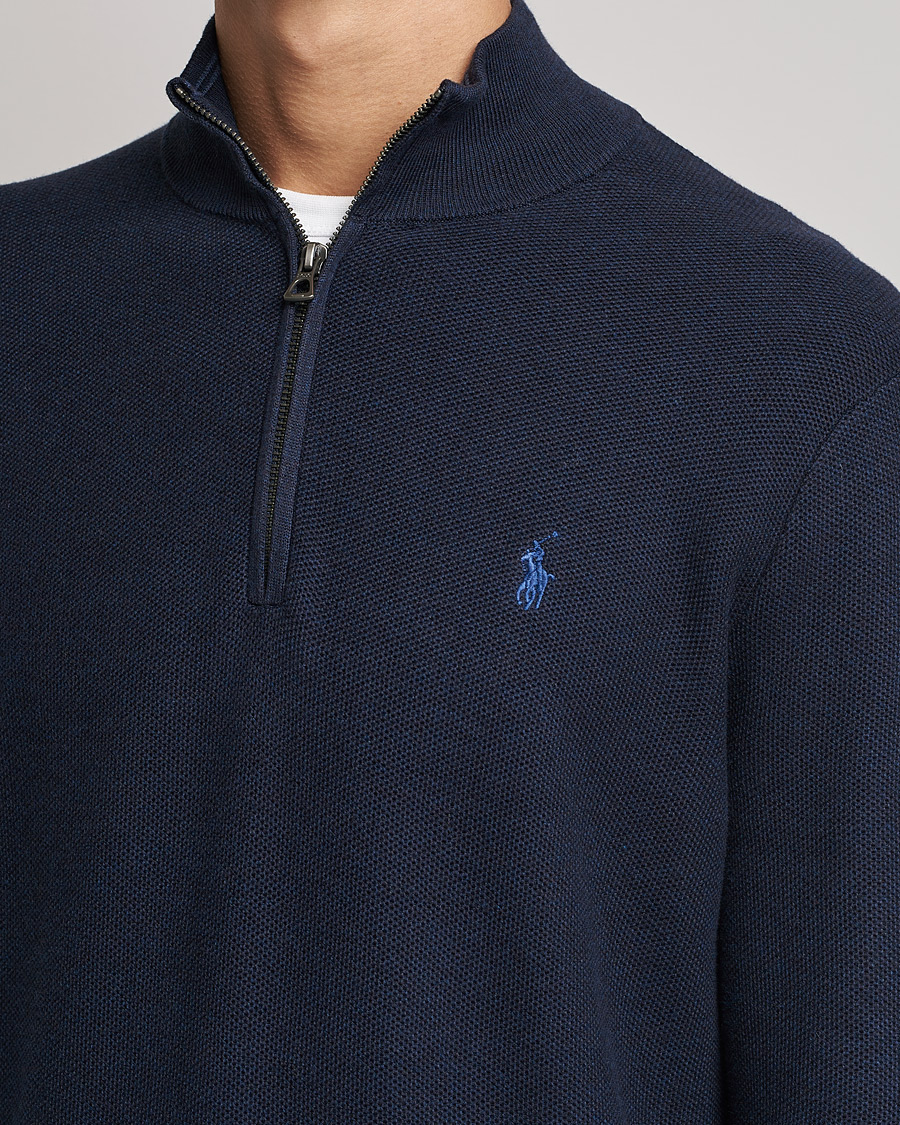 Mies | Puserot | Polo Ralph Lauren | Textured Half-Zip Navy Heather